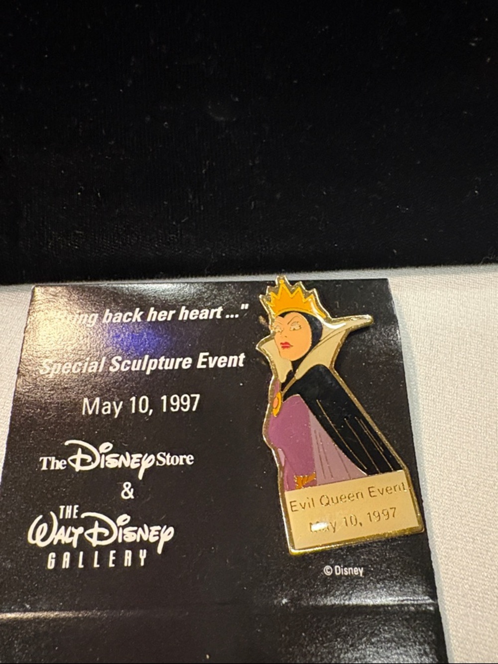 Disney Evil Queen Enamel Pin - Black, Purple, Gold
